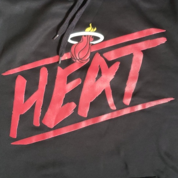 NWT NBA TX3 Warm Miami Heat Hooded Sweatshirt - Picture 3 of 4